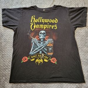 Hollywood Vampires Band T Shirt Adult Suze Medium Bad As I Am Skeleton 2019 Tour